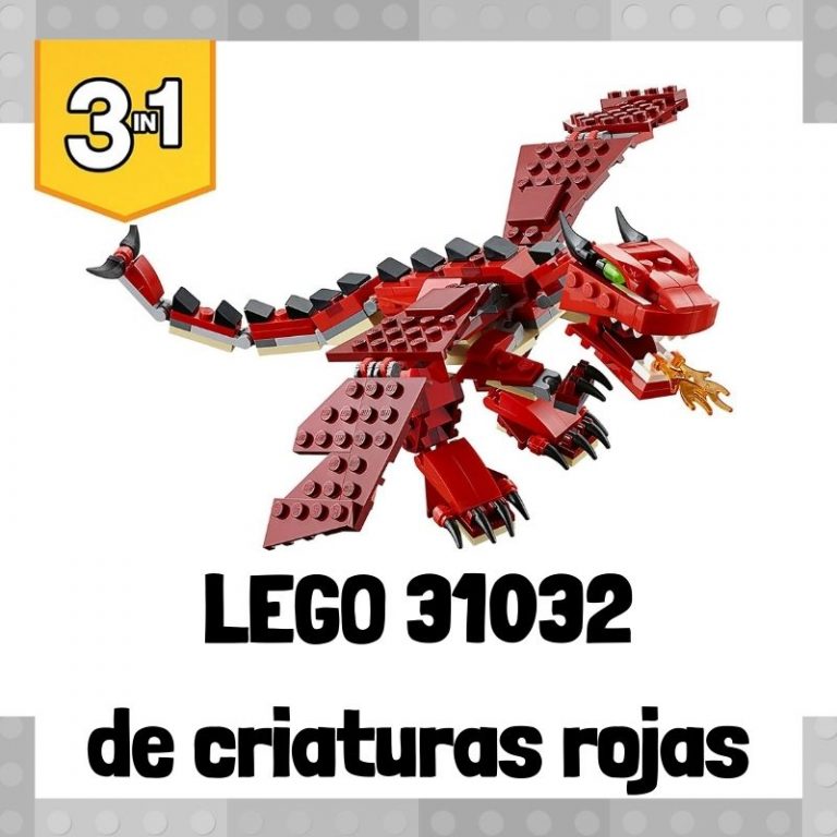 Lee mÃ¡s sobre el artÃ­culo Set de LEGO 31032 3 en 1 de Criaturas rojas