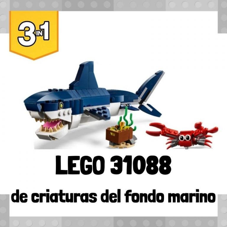 Lee m谩s sobre el art铆culo Set de LEGO 31088 3 en 1 de Criaturas del Fondo Marino