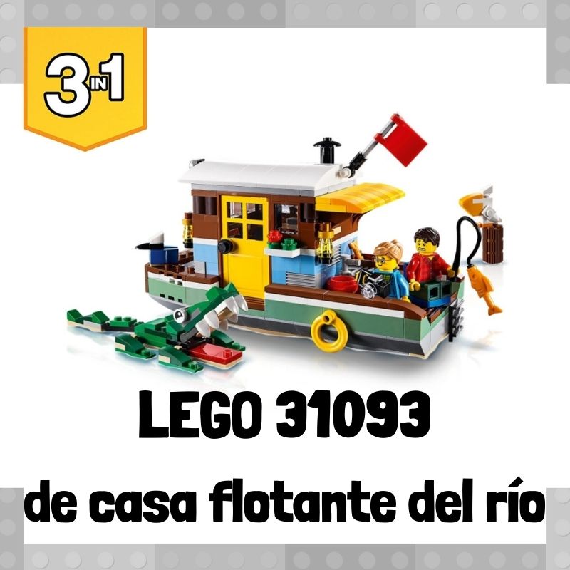 Náutico Adjuntar a Sabueso 🧱Set de LEGO 31093 3 en 1 de Casa flotante del río 🧱