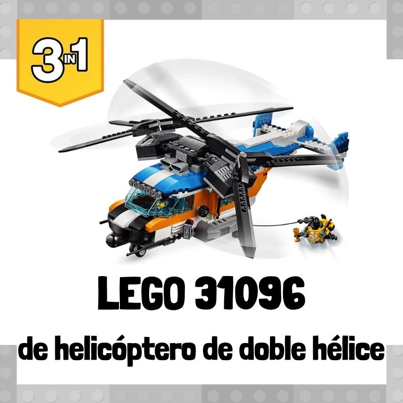 Lee mÃ¡s sobre el artÃ­culo Set de LEGO 31096 3 en 1 de HelicÃ³ptero de doble hÃ©lice
