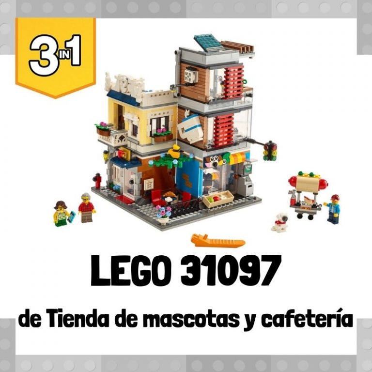 Lee más sobre el artículo Set de LEGO 31097 3 en 1 de Tienda de mascotas y Cafetería