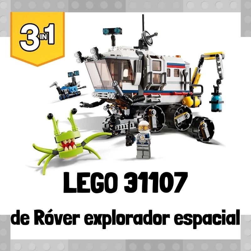 Lee más sobre el artículo Set de LEGO 31107 3 en 1 de Róver explorador espacial