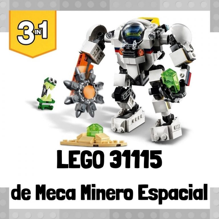 Lee mÃ¡s sobre el artÃ­culo Set de LEGO 31115 3 en 1 de Meca Minero Espacial