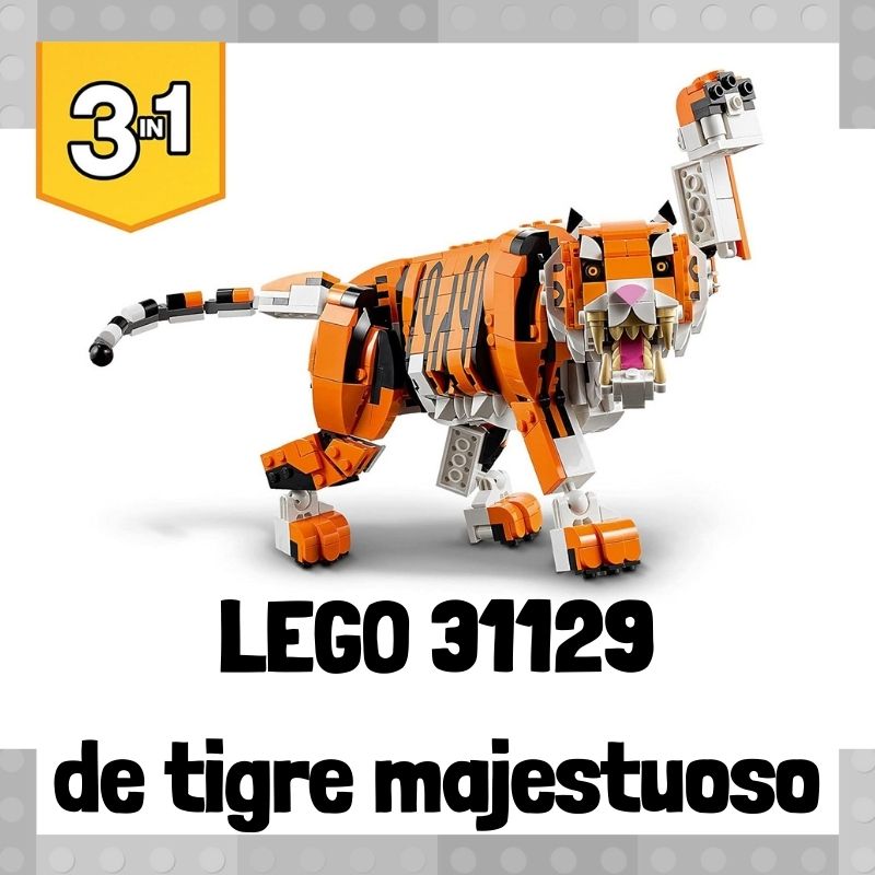 Lee más sobre el artículo Set de LEGO 31129 3 en 1 de Tigre Majestuoso