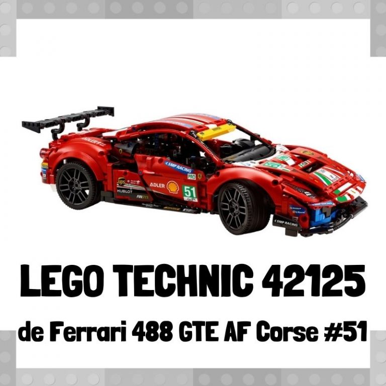 Lee más sobre el artículo Set de LEGO 42125 de Ferrari 488 GTE “AF Corse #51” de LEGO Technic