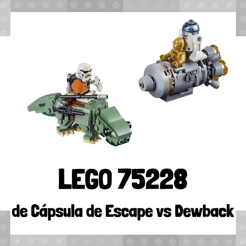Lee mÃ¡s sobre el artÃ­culo Set de LEGO 75228 de Microfighter: CÃ¡psula de Escape vs Dewback de Star Wars