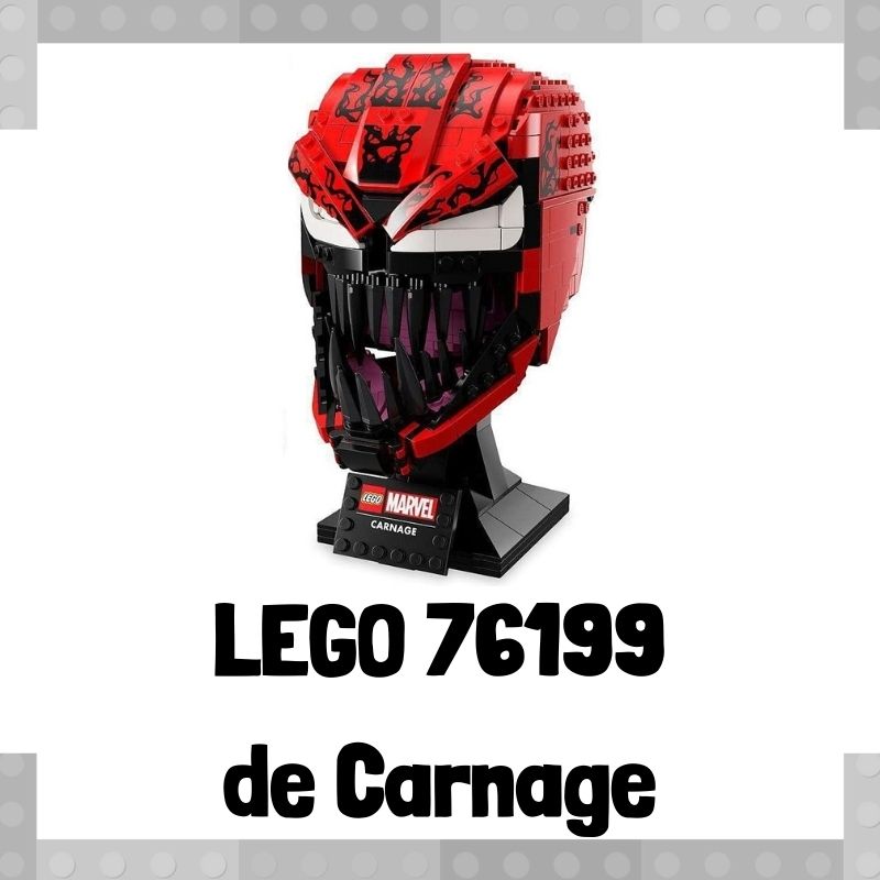 Lee mÃ¡s sobre el artÃ­culo Set de LEGO 76199 de casco de Carnage de Marvel