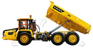 Lego Technic DÃºmper Articulado Volvo 6Ã—6 42114 4