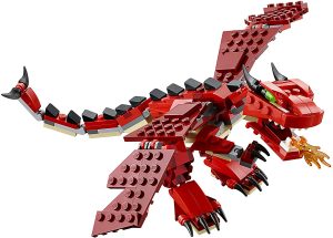 Lego De Dragón Rojo 3 En 1 De Lego Creator 31032