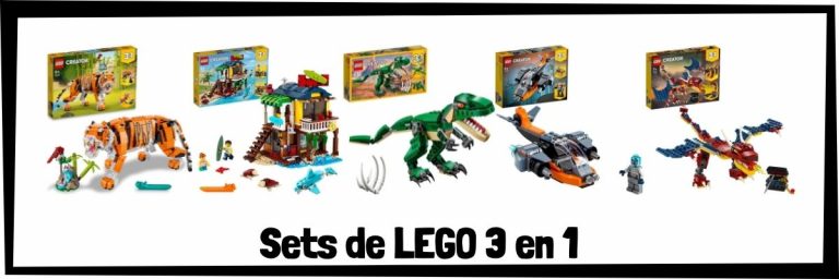 Sets de LEGO 3 en 1 - Juguetes de bloques de construcción de LEGO de 3 en 1