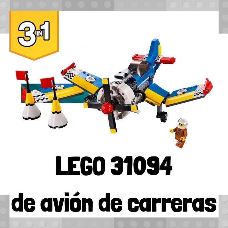 Lee más sobre el artículo Set de LEGO 31094 3 en 1 de Avión de carreras