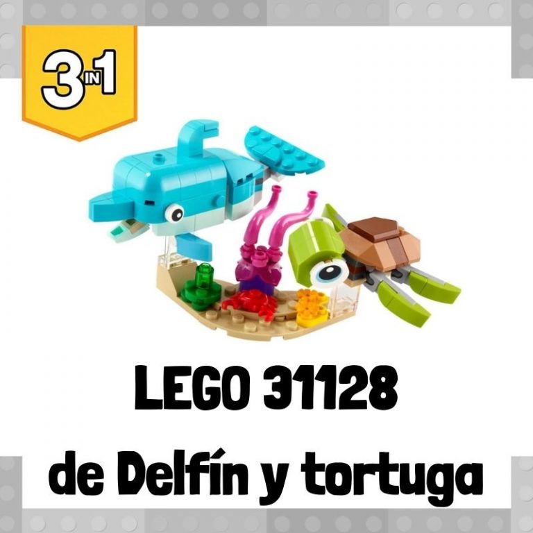 Lee más sobre el artículo Set de LEGO 31128 3 en 1 de Delfín y tortuga
