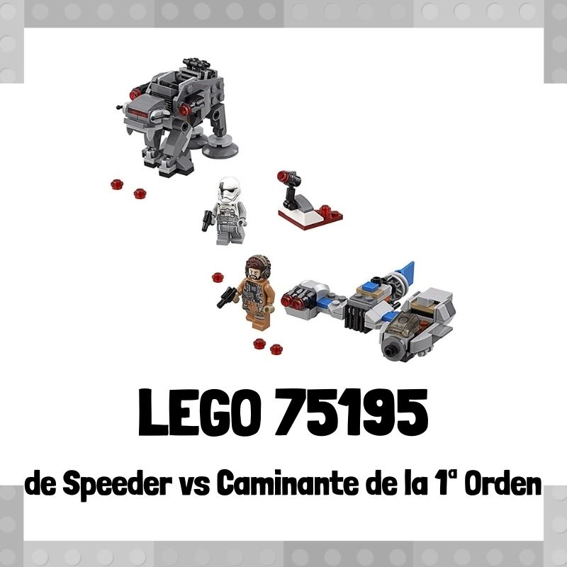 Lee mÃ¡s sobre el artÃ­culo Set de LEGO 75195 de Microfighter: Speeder vs Caminante de la 1Âª Orden de Star Wars