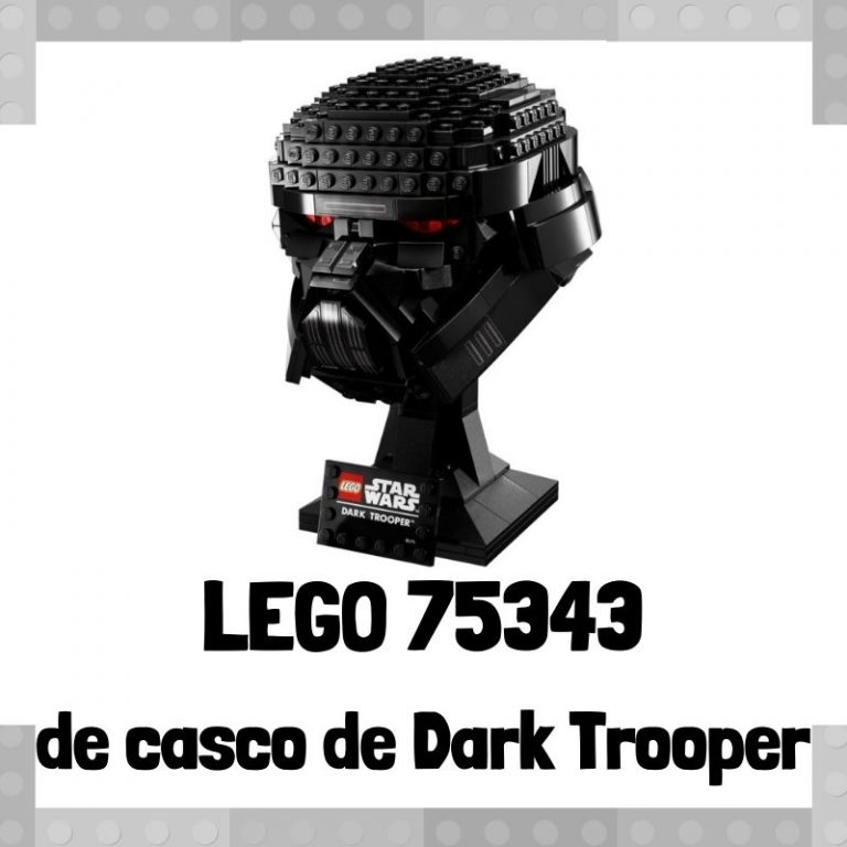 Lee mÃ¡s sobre el artÃ­culo Set de LEGO 75343 de casco de Soldado Oscuro de The Mandalorian de Star Wars
