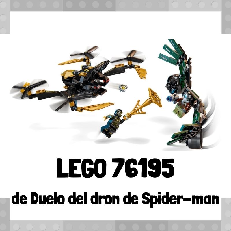 Lee mÃ¡s sobre el artÃ­culo Set de LEGO 76195 de Duelo del dron de Spider-man de Marvel