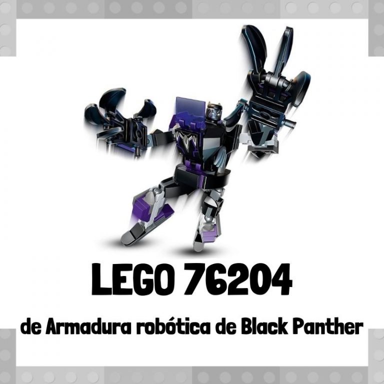 Lee mÃ¡s sobre el artÃ­culo Set de LEGO 76204 de Armadura robÃ³tica de Black Panther de Marvel