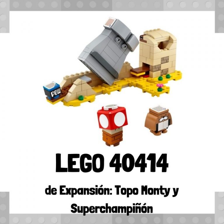 Lee mÃ¡s sobre el artÃ­culo Set de LEGO 40414 de ExpansiÃ³n: Topo Monty y SuperchampiÃ±Ã³n de Super Mario