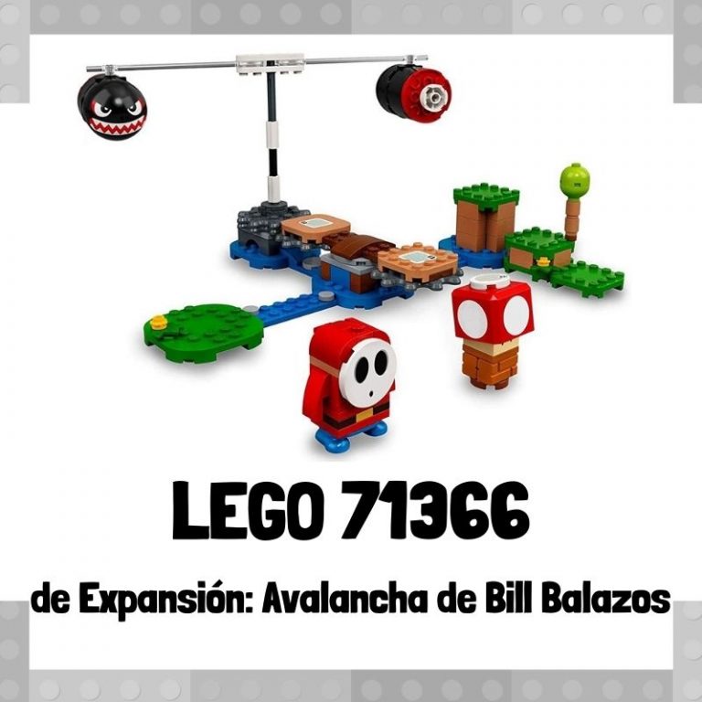 Lee mÃ¡s sobre el artÃ­culo Set de LEGO 71366 de ExpansiÃ³n: Avalancha de Bill Balazos de Super Mario