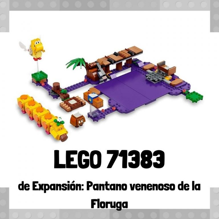 Lee mÃ¡s sobre el artÃ­culo Set de LEGO 71383 de ExpansiÃ³n: Pantano venenoso de la Floruga de Super Mario