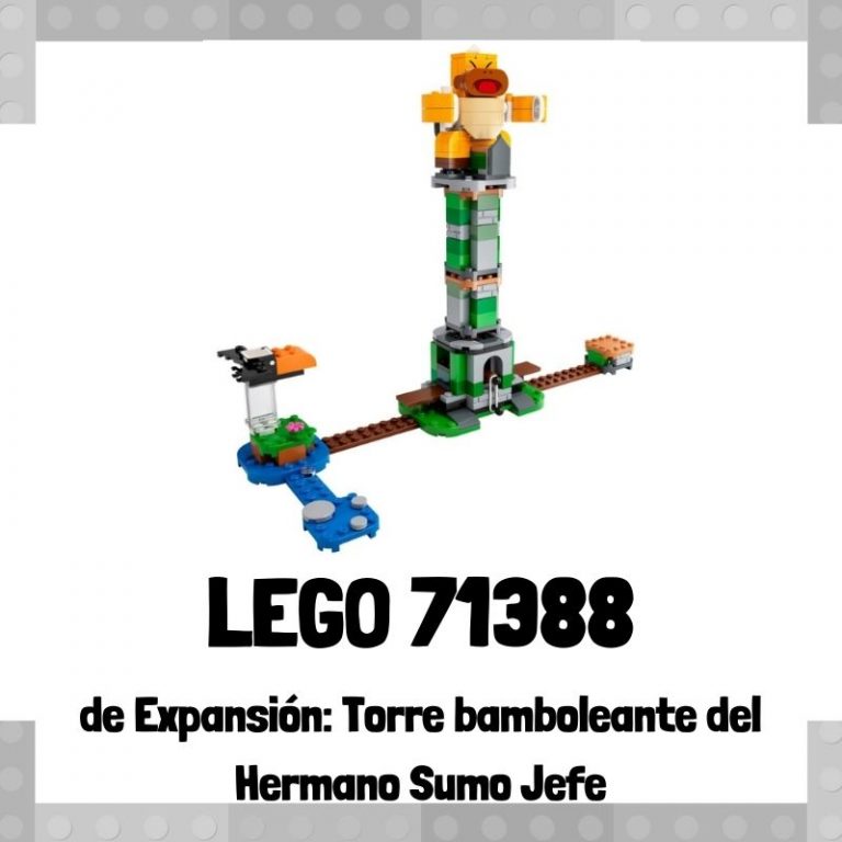 Lee mÃ¡s sobre el artÃ­culo Set de LEGO 71388 de ExpansiÃ³n: Torre bamboleante del Hermano Sumo Jefe de Super Mario
