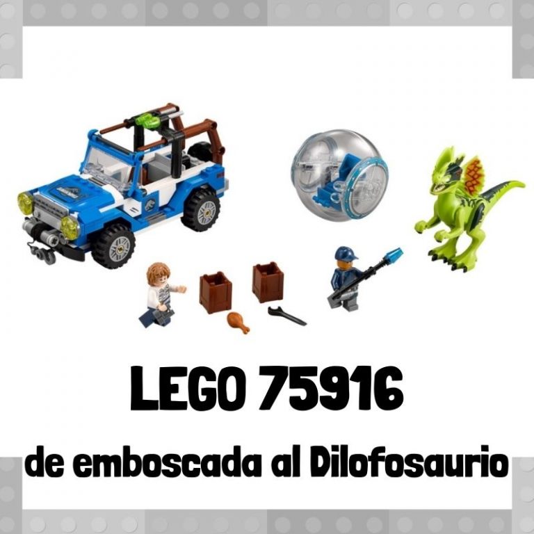 Lee mÃ¡s sobre el artÃ­culo Set de LEGO 75916 de Emboscada al Dilofosaurio de Jurassic World