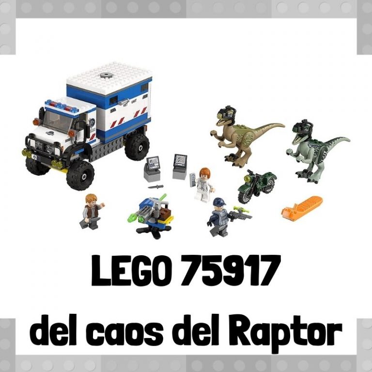 Lee más sobre el artículo Set de LEGO 75917 de El caos del Raptor de Jurassic World