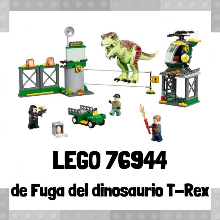 Lee más sobre el artículo Set de LEGO 76944 de Fuga del dinosaurio T-Rex de Jurassic World