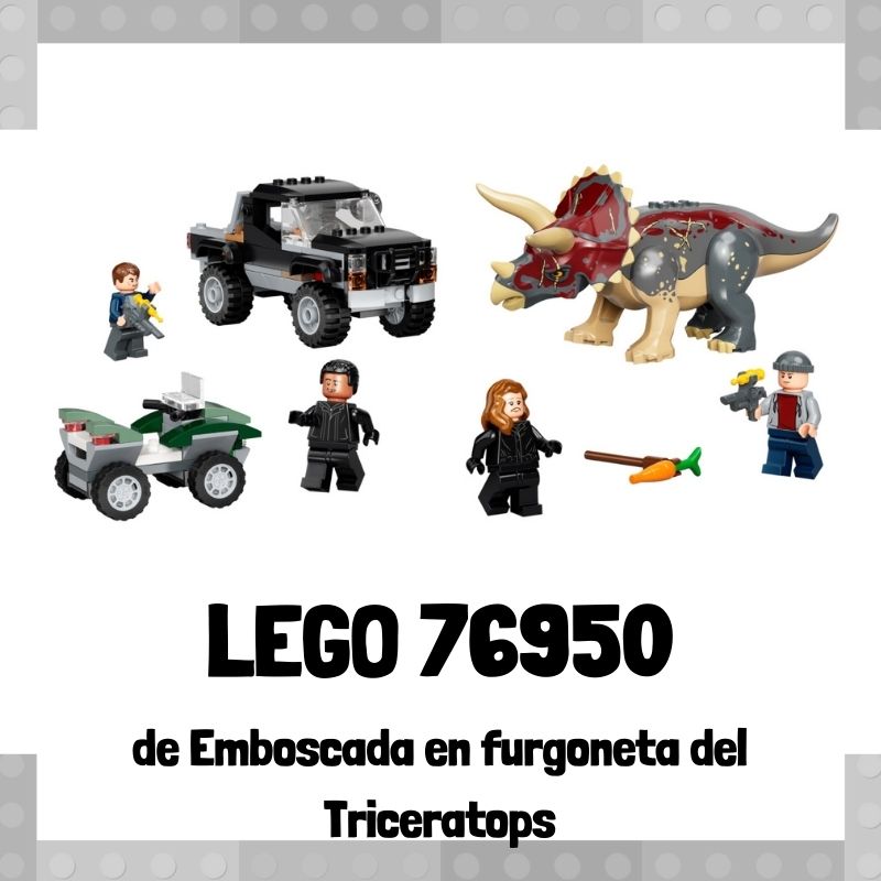 Lee mÃ¡s sobre el artÃ­culo Set de LEGO 76950 de Emboscada en furgoneta del Triceratops de Jurassic World