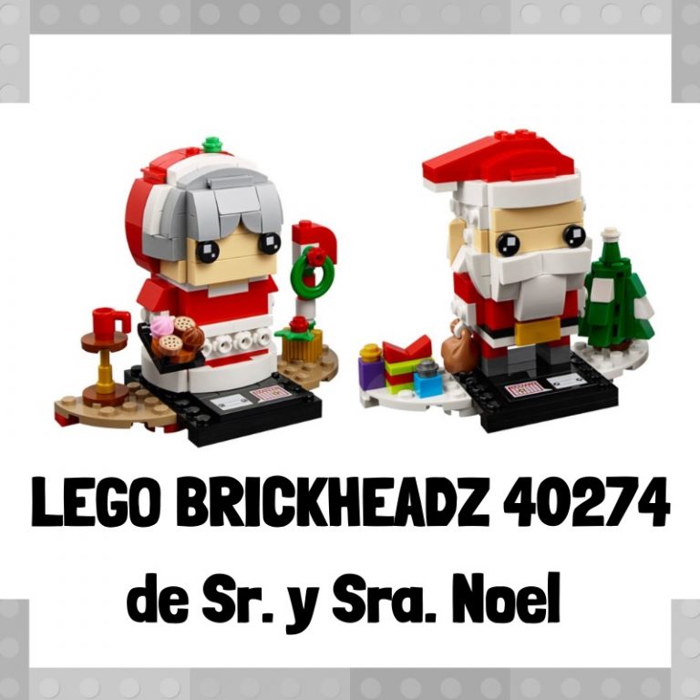 Lee más sobre el artículo Figura de LEGO Brickheadz 40274 de Papá Noel y Mamá Noel
