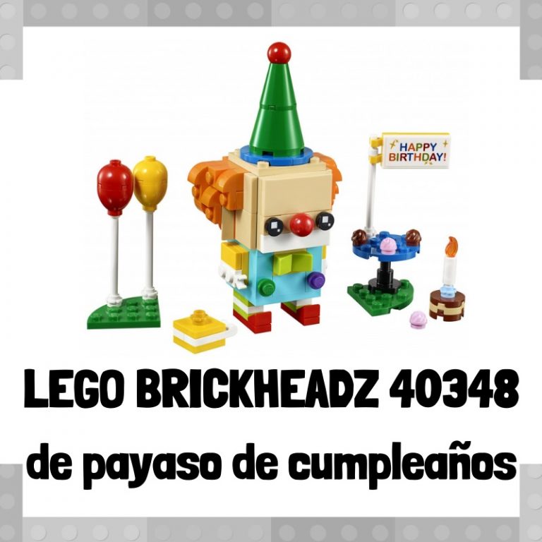 Lee más sobre el artículo Figura de LEGO Brickheadz 40348 de Payaso de fiesta de cumpleaños