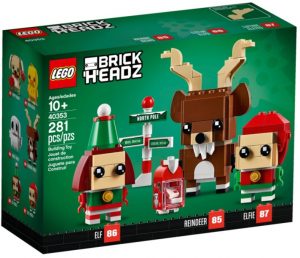 Lego Brickheadz 40353 De Reno, Elfo Y Elfillo