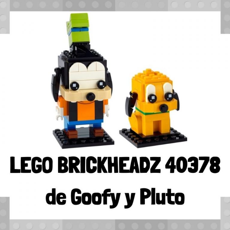 Lee m谩s sobre el art铆culo Figura de LEGO Brickheadz 40378 de Goofy y Pluto