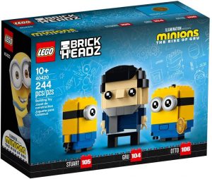 Lego Brickheadz 40420 De Stuart Gru Y Otto De Los Minions