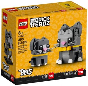 Lego Brickheadz 40441 De Gatos De Pelo Corto