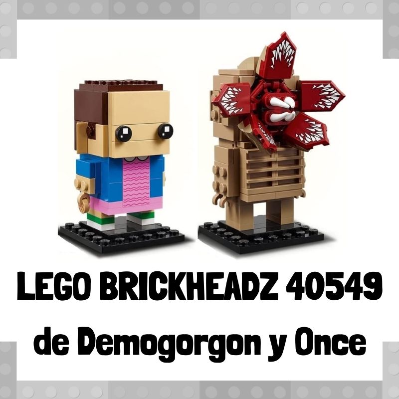 Lee m谩s sobre el art铆culo Figura de LEGO Brickheadz 40549 de Demogorgon y Once