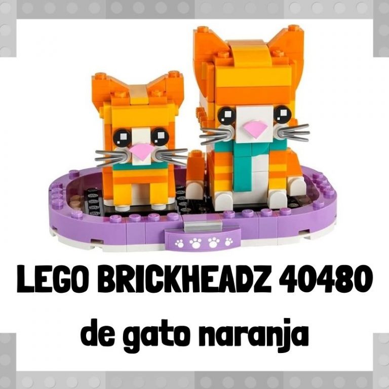 Lee mÃ¡s sobre el artÃ­culo Figura de LEGO Brickheadz 40480 de Gato naranja