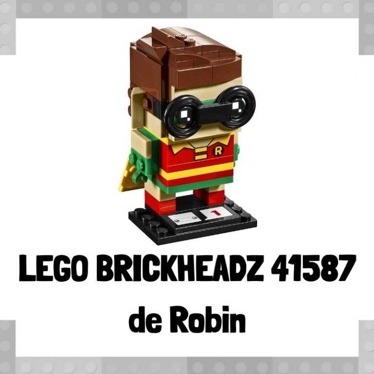 Lee mÃ¡s sobre el artÃ­culo Figura de LEGO Brickheadz 41587 de Robin