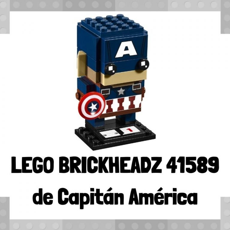 Lee mÃ¡s sobre el artÃ­culo Figura de LEGO Brickheadz 41589 de CapitÃ¡n AmÃ©rica