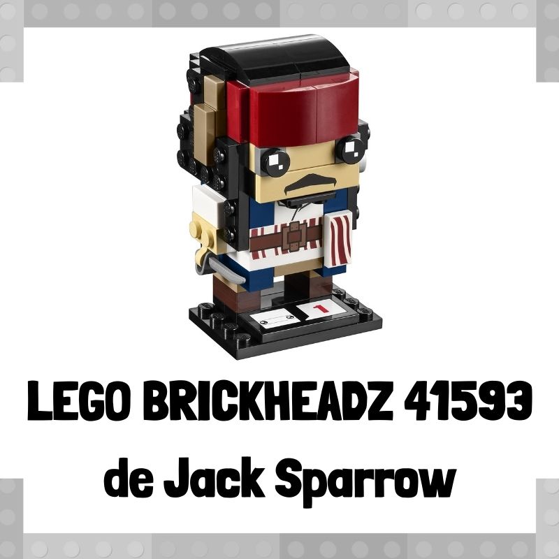 Lee m谩s sobre el art铆culo Figura de LEGO Brickheadz 41593 de Capit谩n Jack Sparrow