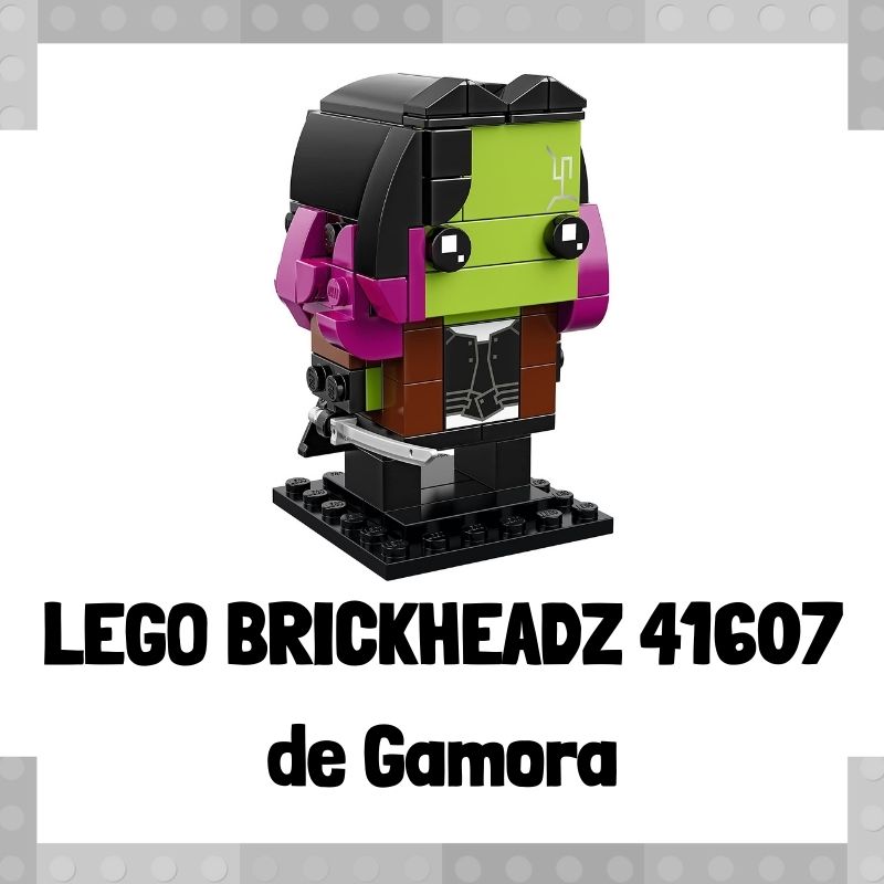 Lee mÃ¡s sobre el artÃ­culo Figura de LEGO Brickheadz 41607 de Gamora