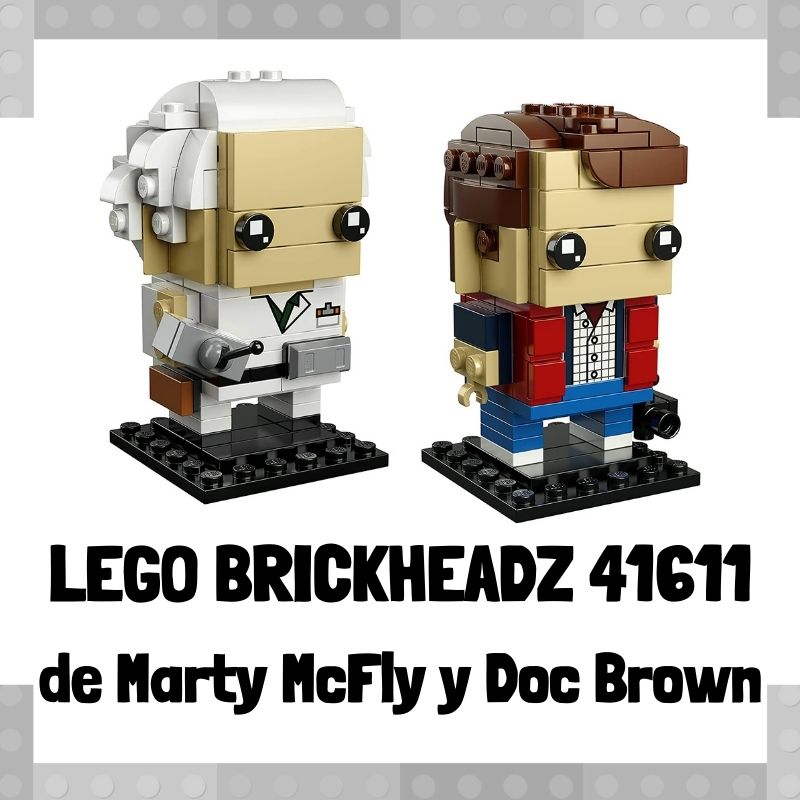 Lee m谩s sobre el art铆culo Figura de LEGO Brickheadz 41611 de Marty McFly y Doc Brown