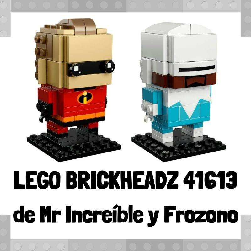 Lee m谩s sobre el art铆culo Figura de LEGO Brickheadz 41613 de M铆ster Incre铆ble y Frozono