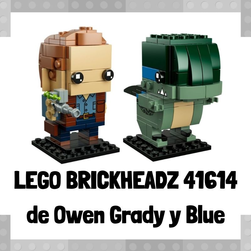 Lee mÃ¡s sobre el artÃ­culo Figura de LEGO Brickheadz 41614 de Owen Grady y Blue