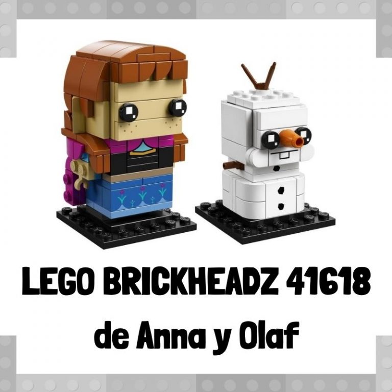 Lee m谩s sobre el art铆culo Figura de LEGO Brickheadz 41618 de Anna y Olaf
