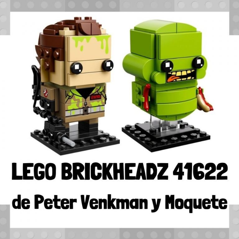 Lee mÃ¡s sobre el artÃ­culo Figura de LEGO Brickheadz 41622 de Peter Venkman y Moquete
