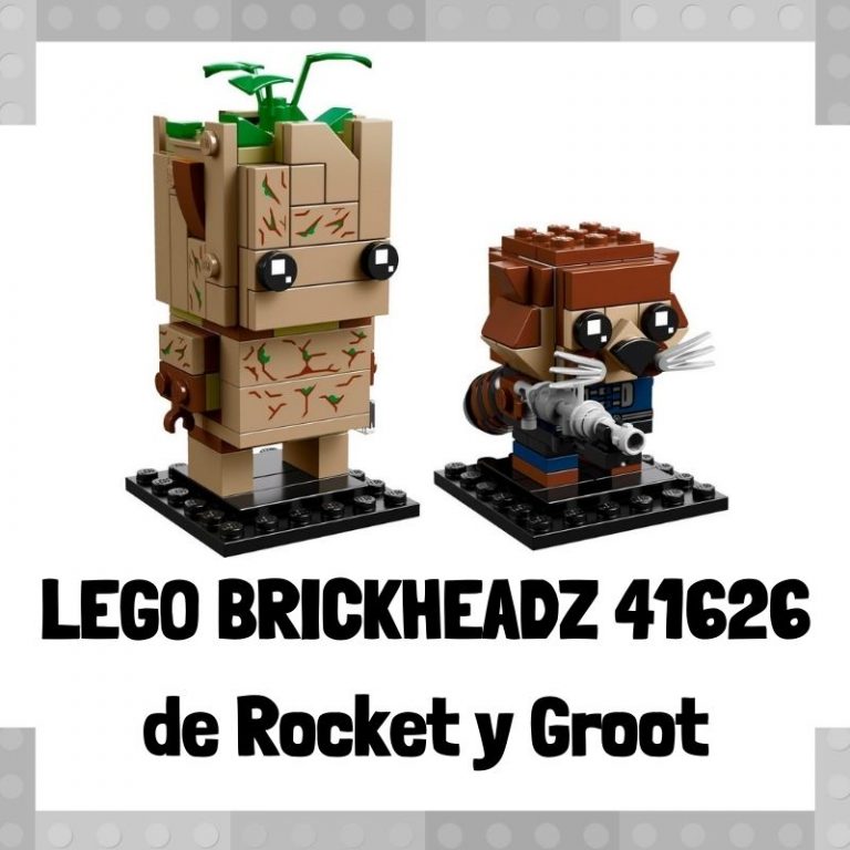 Lee mÃ¡s sobre el artÃ­culo Figura de LEGO Brickheadz 41626 de Groot y Rocket