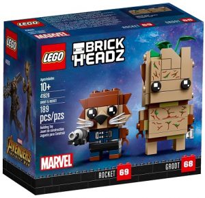 Lego Brickheadz 41626 De Rocket Y Groot De Marvel