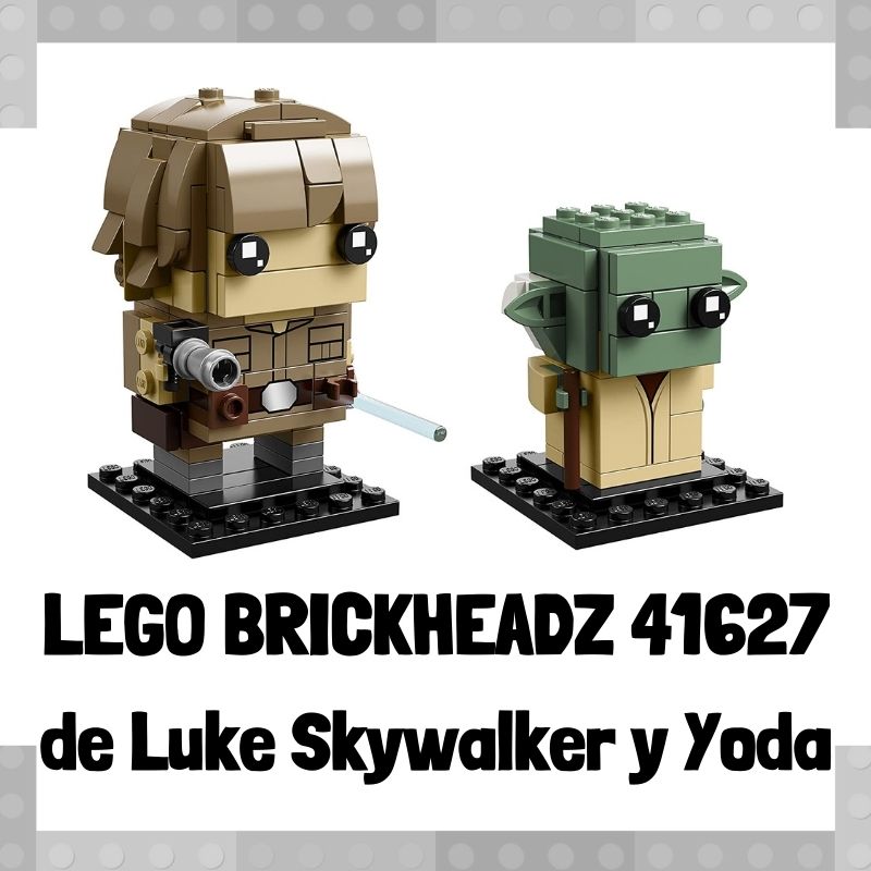 Lee m谩s sobre el art铆culo Figura de LEGO Brickheadz 41627 de Luke Skywalker y Yoda