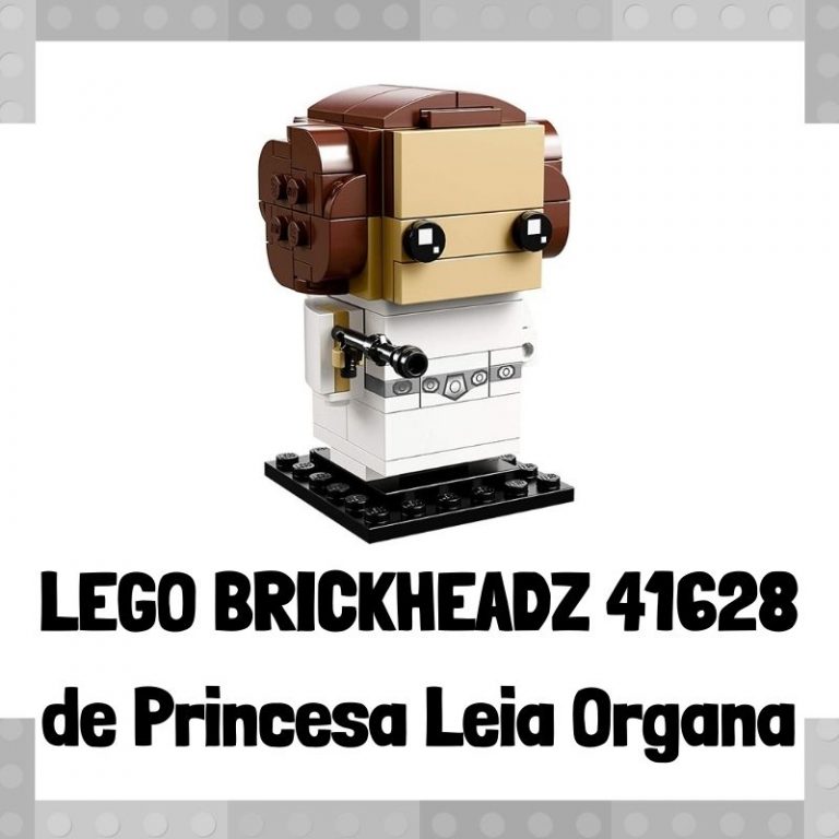 Lee mÃ¡s sobre el artÃ­culo Figura de LEGO Brickheadz 41628 de Princesa Leia Organa