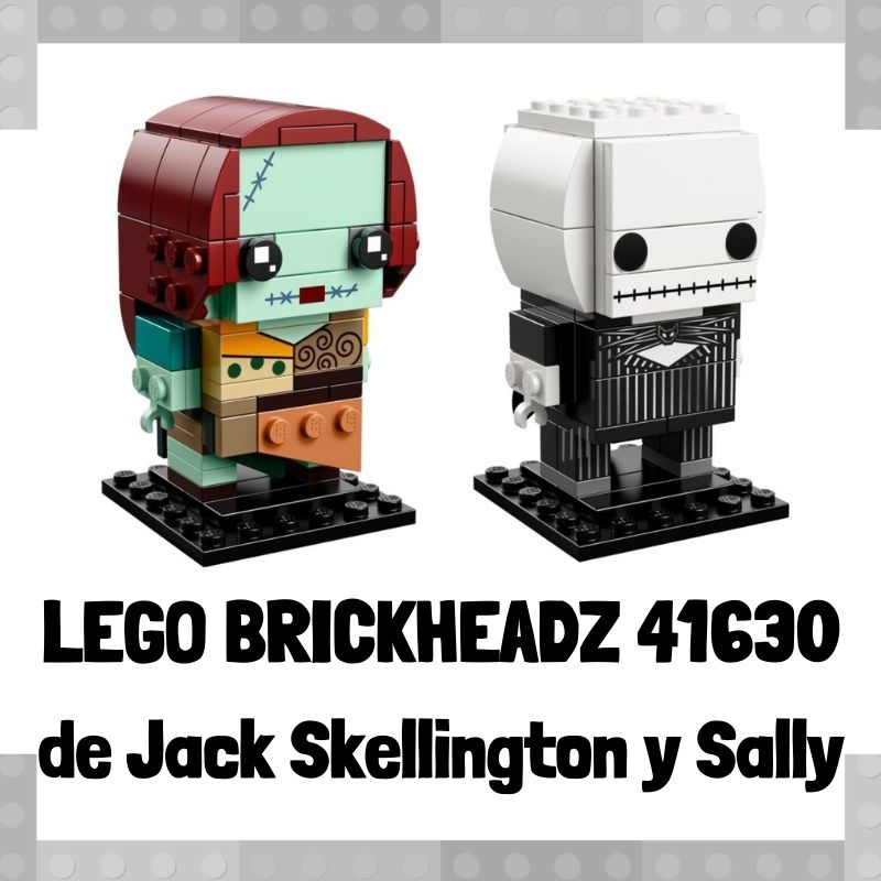 Lee mÃ¡s sobre el artÃ­culo Figura de LEGO Brickheadz 41630 de Jack Skellington y Sally